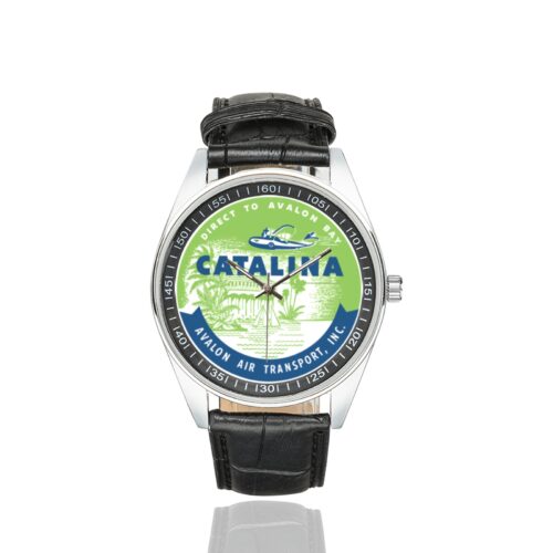Alternative view of catalina 2 Men's Casual Leather Strap Watch.