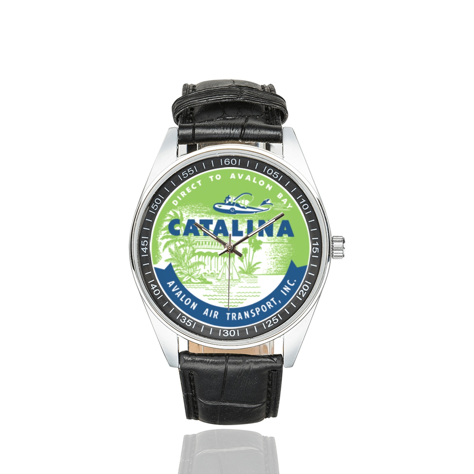 catalina 2 Men's Casual Leather Strap Watch. catalina 2 Men's Casual Leather Strap Watch. - Image 2