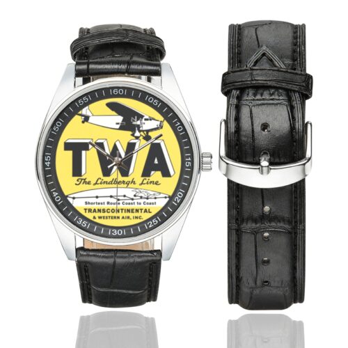 TWA lindberg Men's Casual Leather Strap Watch(Model 211) TWA lindberg Men's Casual Leather Strap Watch(Model 211)