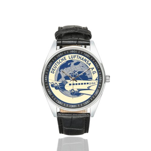 Alternative view of Lufthansa vintage 02 Men's Casual Leather Strap Watch(Model 211)