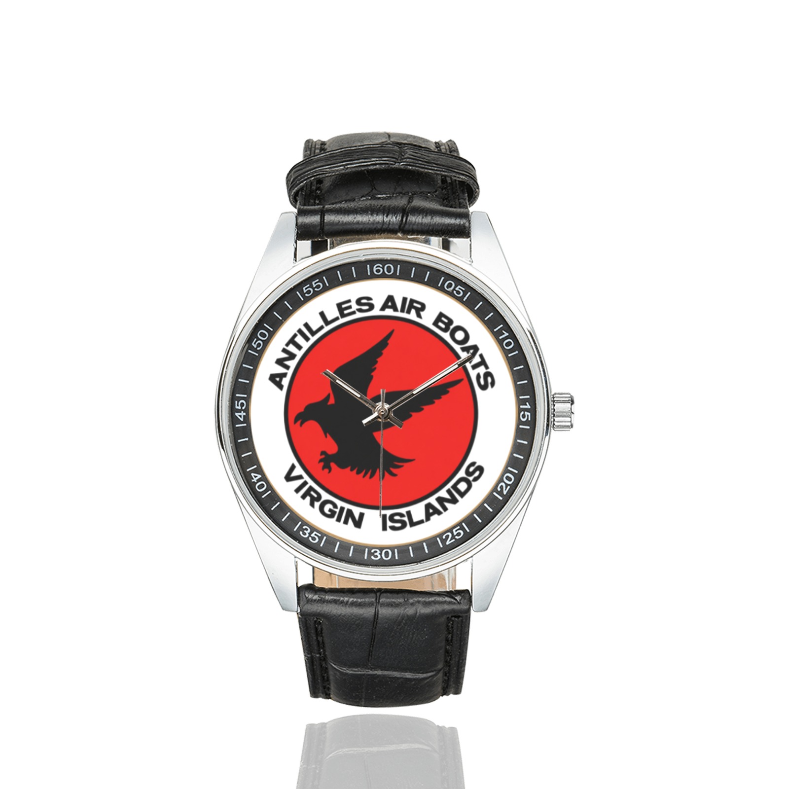 antilles air boats Men's Casual Leather Strap Watch. antilles air boats Men's Casual Leather Strap Watch. - Image 2