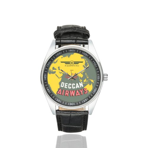 Alternative view of Deccan airways Men's Casual Leather Strap Watch(Model 211)
