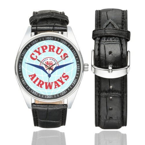 Cyprus Airways Men's Casual Leather Strap Watch(Model 211) Cyprus Airways Men's Casual Leather Strap Watch(Model 211)