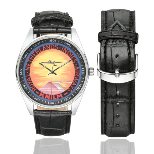 KNILM781 Men's Casual Leather Strap Watch(Model 211)