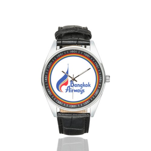 Alternative view of bangkok airways 02 Men's Casual Leather Strap Watch.