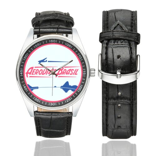 AAirlines7378aerovias 02 Men's Casual Leather Strap Watch(Model 211)