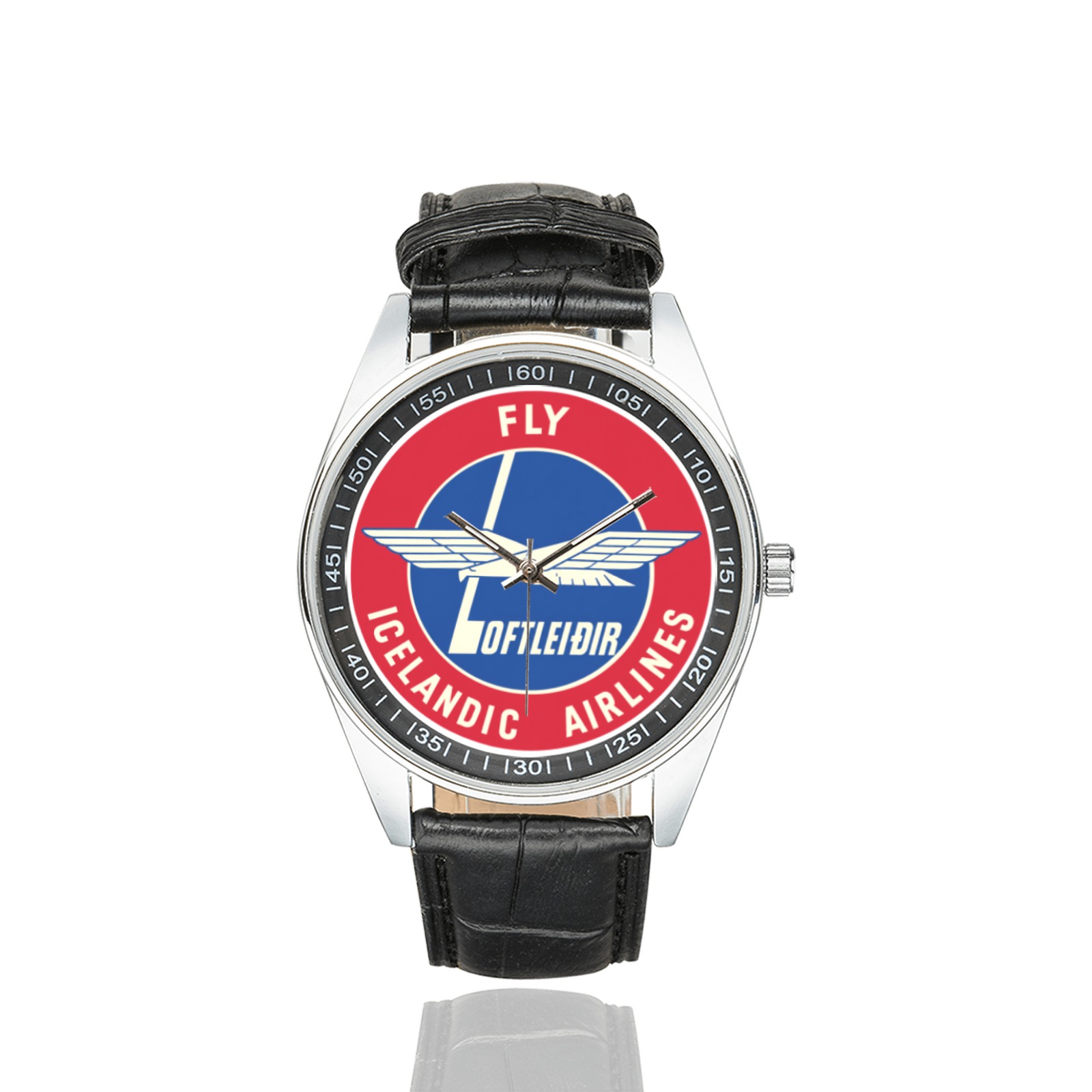 icelandic Men's Casual Leather Strap Watch. icelandic Men's Casual Leather Strap Watch. - Image 2