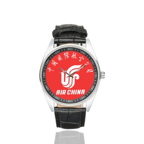 Alternative view of Air China Men's Casual Leather Strap Watch(Model 211)