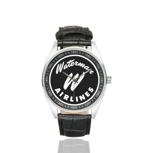 Alternative view of waterman airlines Men's Casual Leather Strap Watch.