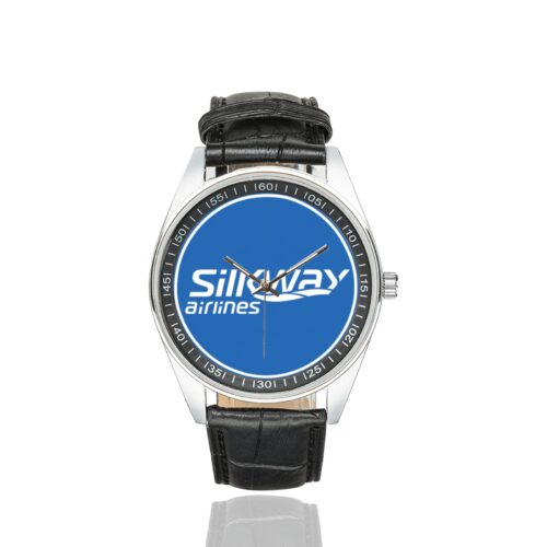 Alternative view of SILKWAY airlines 04 Men's Casual Leather Strap Watch.