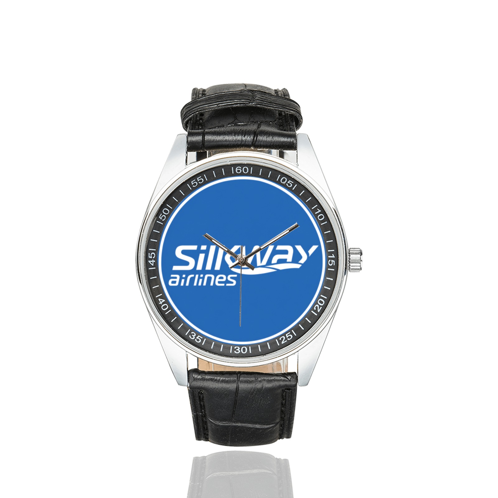 SILKWAY airlines 04 Men's Casual Leather Strap Watch. SILKWAY airlines 04 Men's Casual Leather Strap Watch. - Image 2