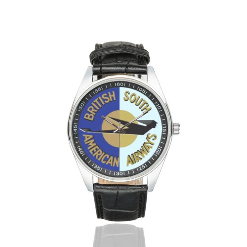 Alternative view of british south american Men's Casual Leather Strap Watch(Model 211)