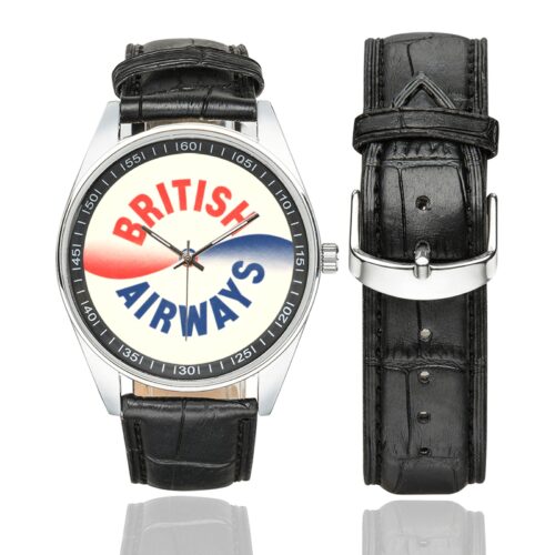 british airways Men's Casual Leather Strap Watch. british airways Men's Casual Leather Strap Watch.
