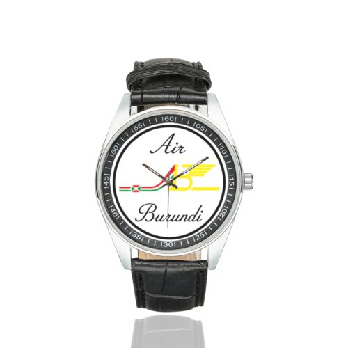 Alternative view of Air Burundi Men's Casual Leather Strap Watch.