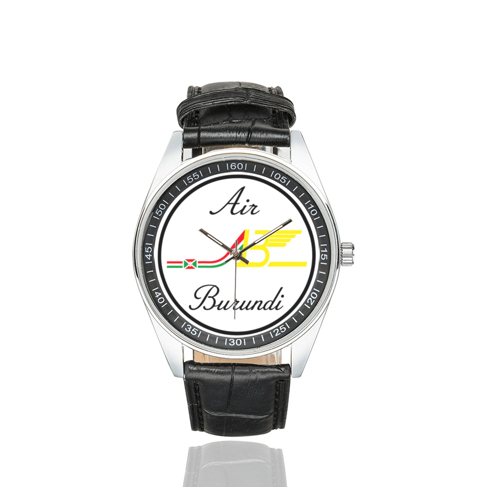 Air Burundi Men's Casual Leather Strap Watch. - Image 2