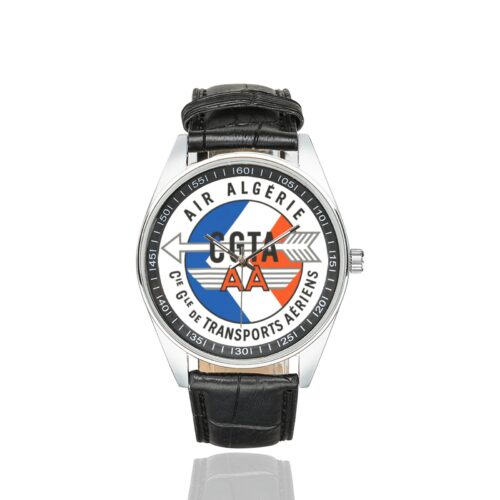 Alternative view of Air Algérie Men's Casual Leather Strap Watch(Model 211)