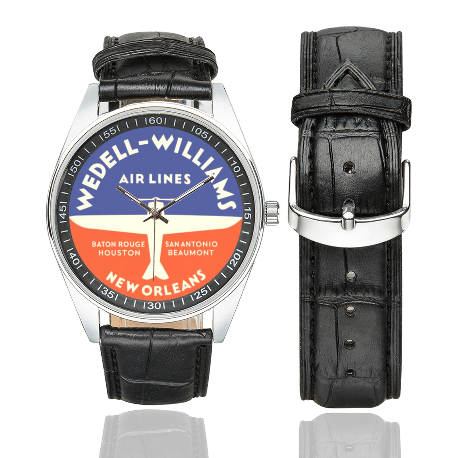 wedell------williams 65464 Men's Casual Leather Strap Watch. wedell------williams 65464 Men's Casual Leather Strap Watch.