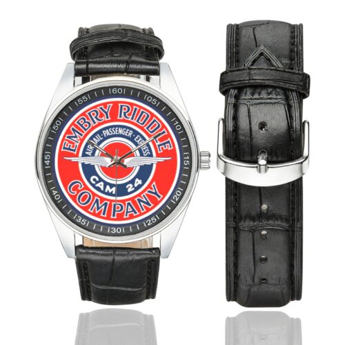 Embry Riddle Company Men's Casual Leather Strap Watch(Model 211) Embry Riddle Company Men's Casual Leather Strap Watch(Model 211)