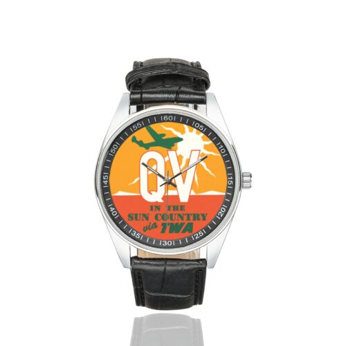 Alternative view of TWA 8 Men's Casual Leather Strap Watch(Model 211)