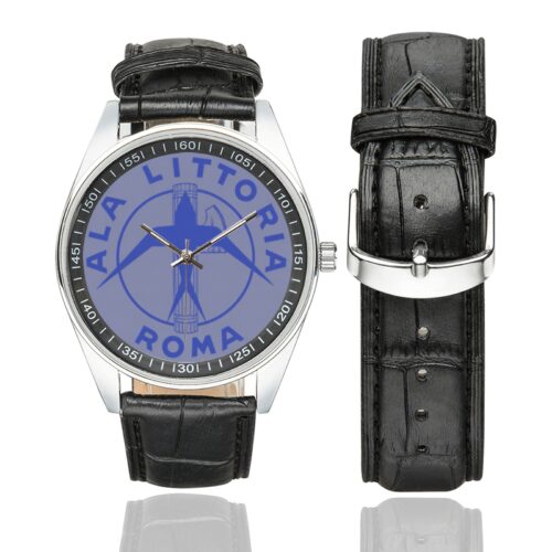 Ala Littoria Men's Casual Leather Strap Watch.