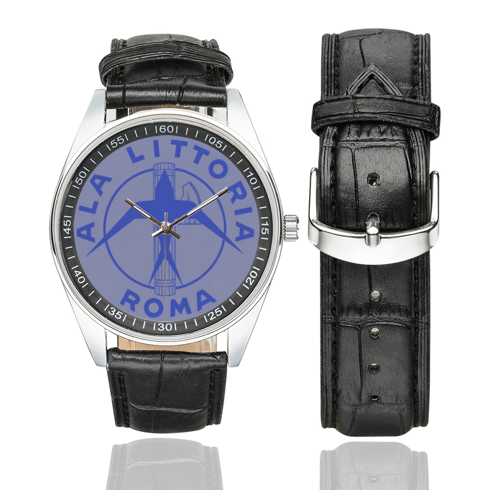 Ala Littoria Men's Casual Leather Strap Watch. Ala Littoria Men's Casual Leather Strap Watch.