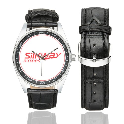 SILKWAY airlines 02 Men's Casual Leather Strap Watch.