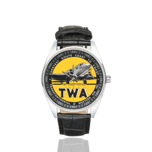 Alternative view of TWA 6 Men's Casual Leather Strap Watch(Model 211)