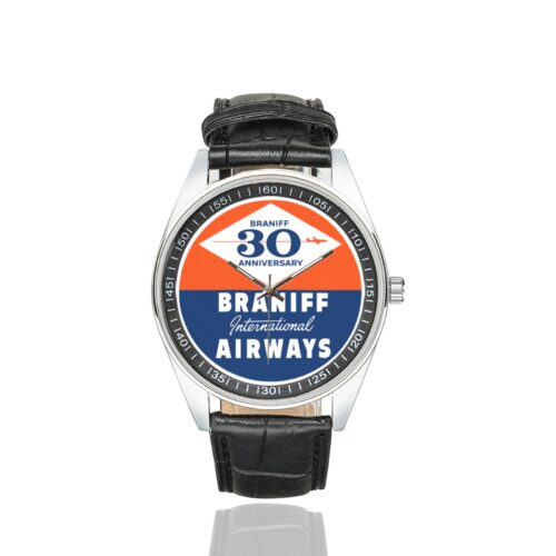Alternative view of braniff 30th Men's Casual Leather Strap Watch(Model 211)