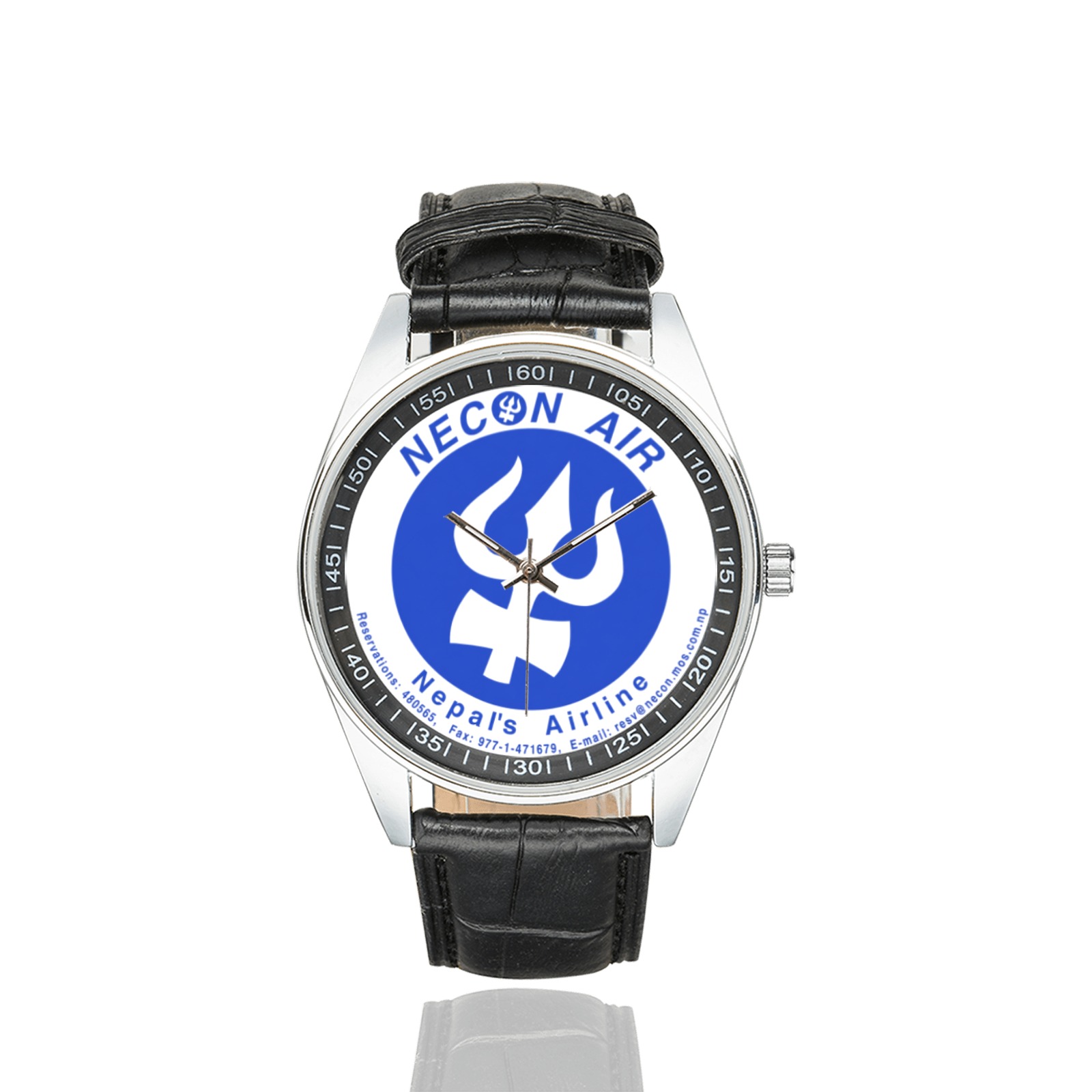 Necon Air Men's Casual Leather Strap Watch. Necon Air Men's Casual Leather Strap Watch. - Image 2