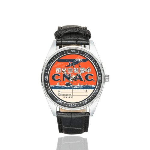 Alternative view of CNAC Men's Casual Leather Strap Watch(Model 211)