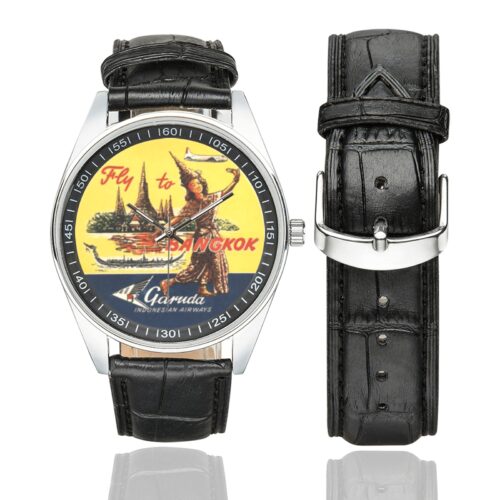 garuda bangkok Men's Casual Leather Strap Watch(Model 211)