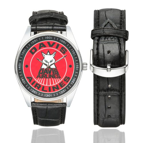 Davis airlines Men's Casual Leather Strap Watch(Model 211) Davis airlines Men's Casual Leather Strap Watch(Model 211)