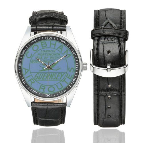 Cobham Men's Casual Leather Strap Watch(Model 211)
