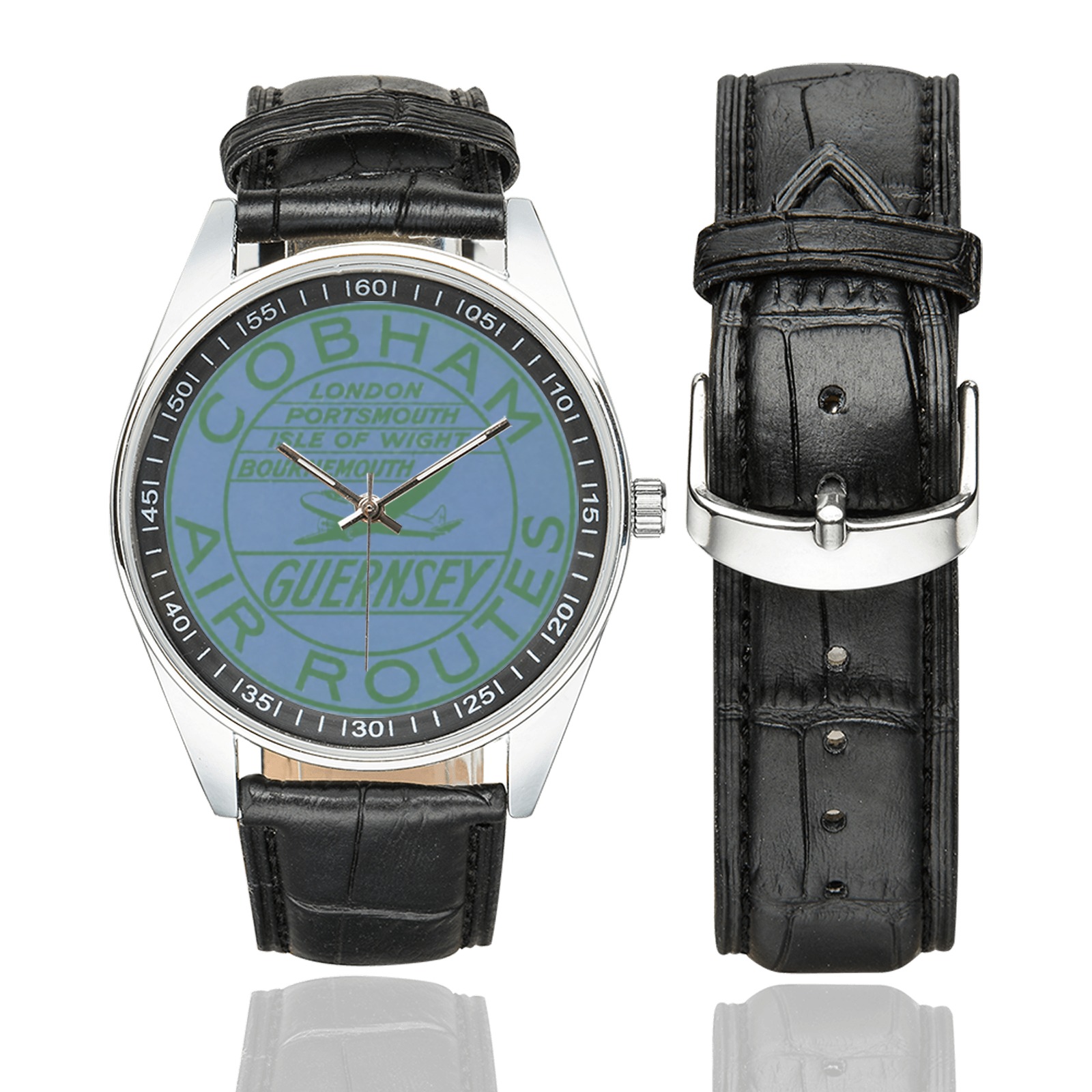 Cobham Men's Casual Leather Strap Watch. Cobham Men's Casual Leather Strap Watch.