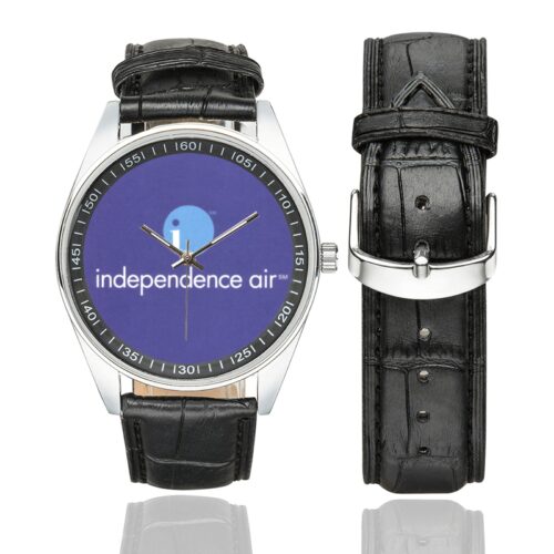 independence air Men's Casual Leather Strap Watch(Model 211)