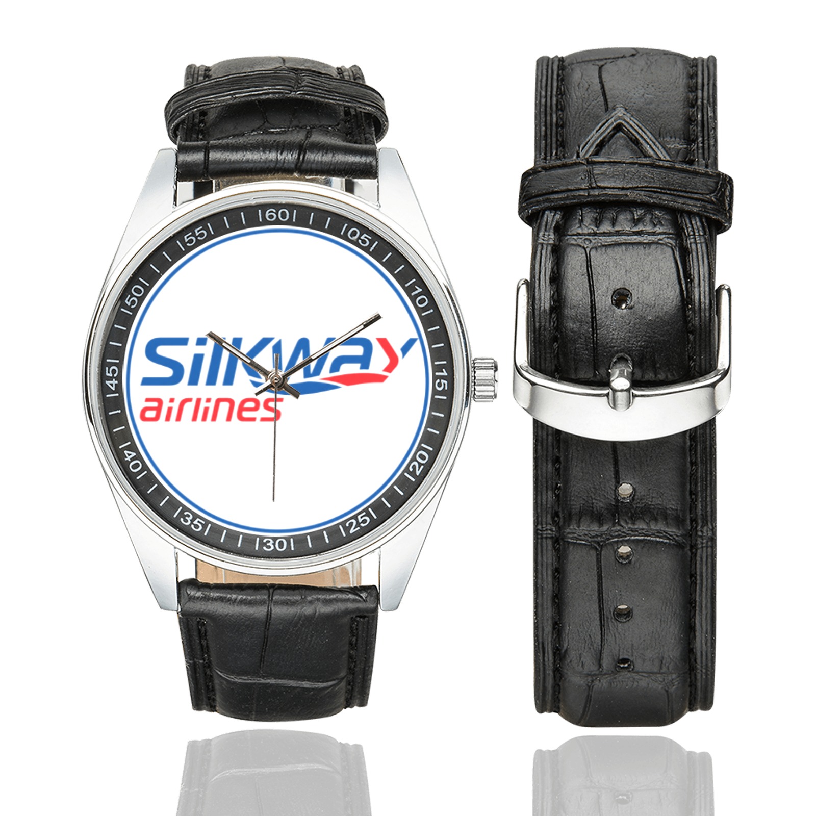 SILKWAY airlines 01 Men's Casual Leather Strap Watch. SILKWAY airlines 01 Men's Casual Leather Strap Watch.