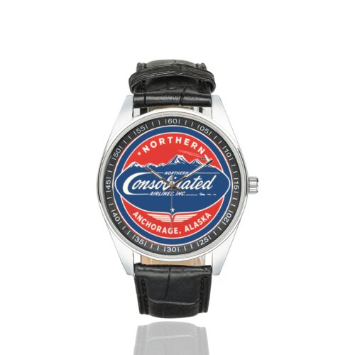 Alternative view of Northern consolidated Men's Casual Leather Strap Watch.