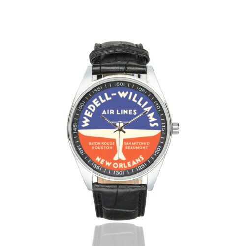 Alternative view of wedell------williams 65464 Men's Casual Leather Strap Watch(Model 211)