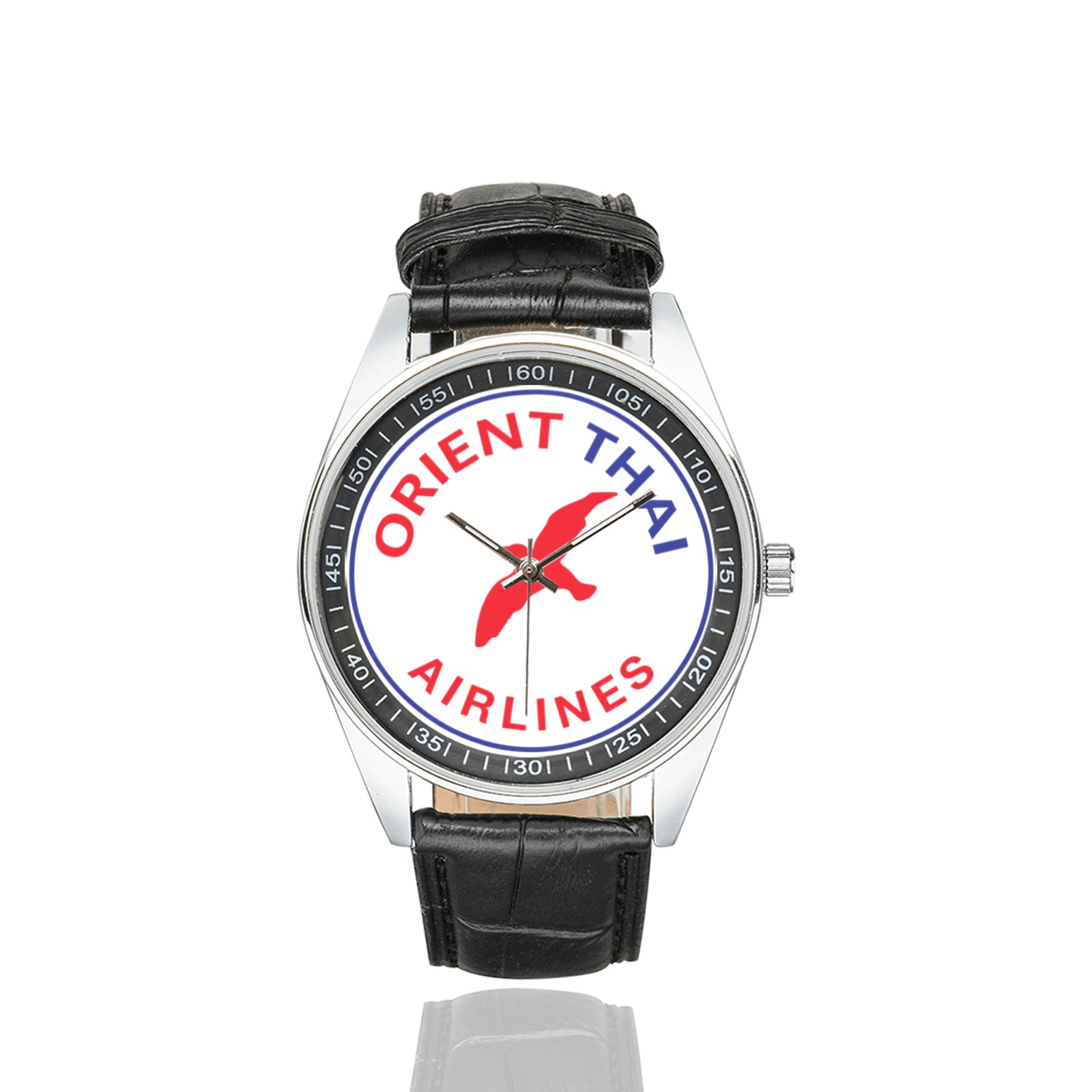 Orient Thai Airlines Men's Casual Leather Strap Watch. - Image 2