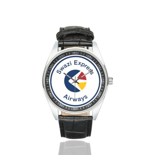 Alternative view of swazi express airways Men's Casual Leather Strap Watch.
