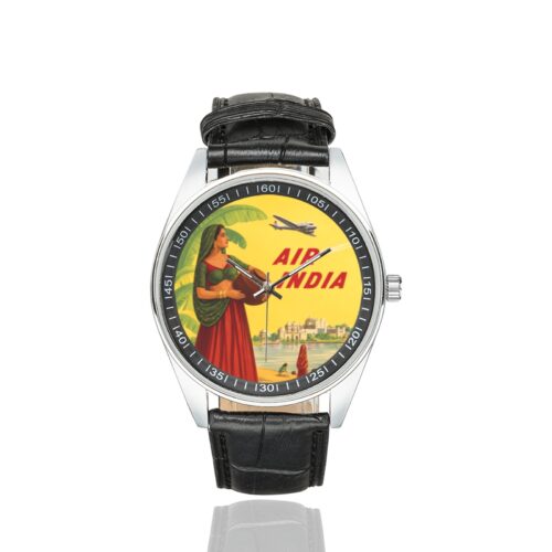 Alternative view of Air India vintage Men's Casual Leather Strap Watch(Model 211)