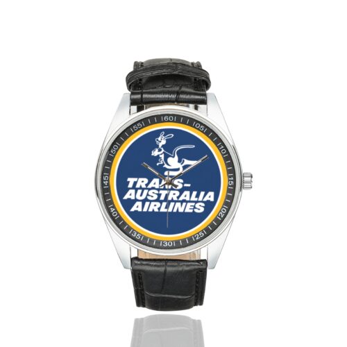 Alternative view of Trans-australia airlines Men's Casual Leather Strap Watch.