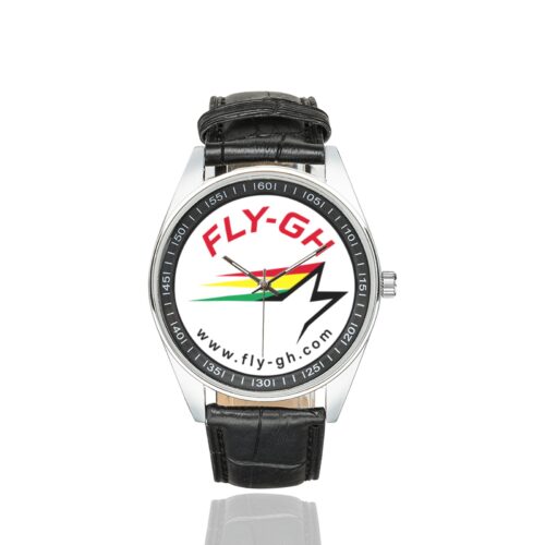 Alternative view of Fly GH Men's Casual Leather Strap Watch.