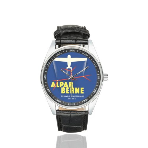 Alternative view of alpar berne Men's Casual Leather Strap Watch.