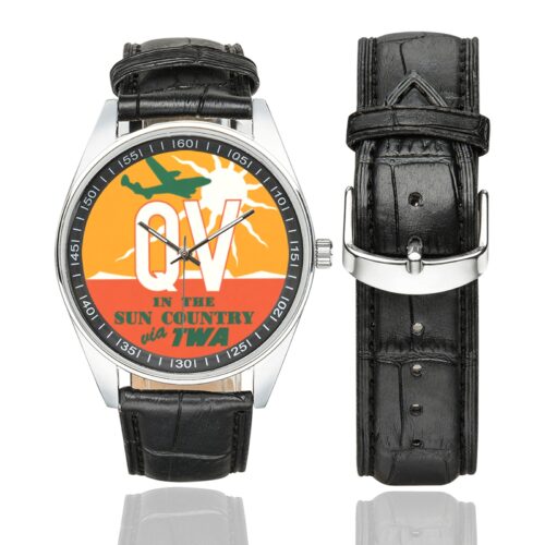 TWA 8 Men's Casual Leather Strap Watch(Model 211)