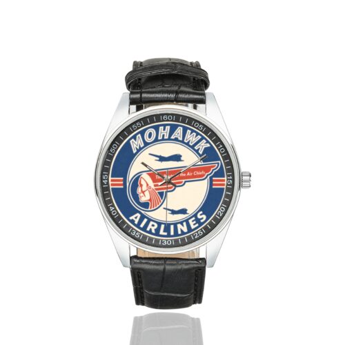 Alternative view of Mohawk 01 Men's Casual Leather Strap Watch.