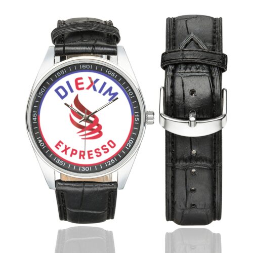 Diexim expresso Men's Casual Leather Strap Watch.