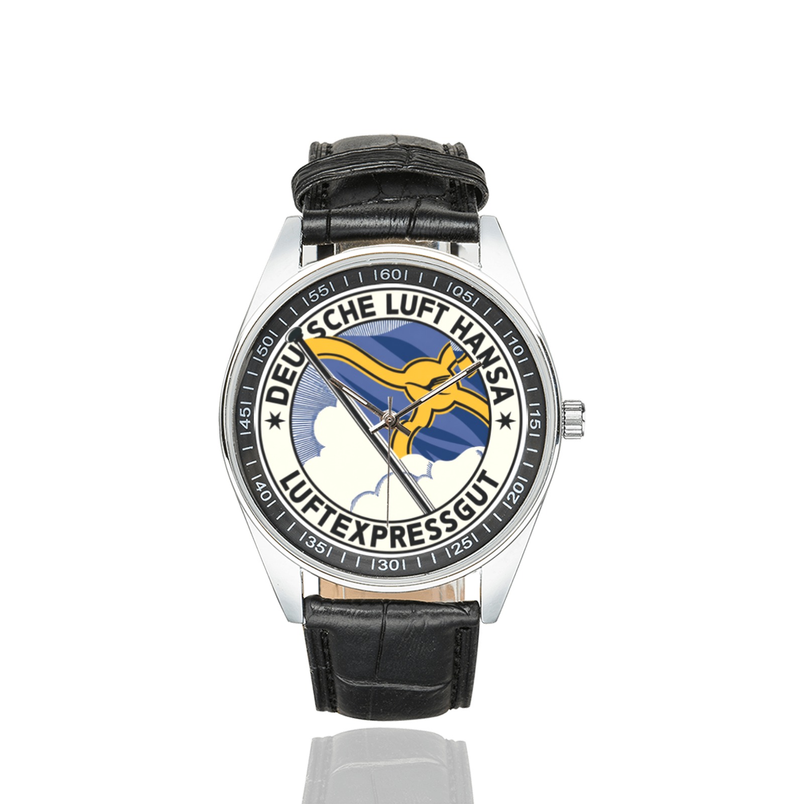 Lufthansa vintage 01 Men's Casual Leather Strap Watch. Lufthansa vintage 01 Men's Casual Leather Strap Watch. - Image 2