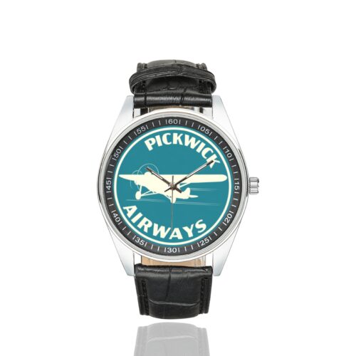 Alternative view of Pickwick Men's Casual Leather Strap Watch.