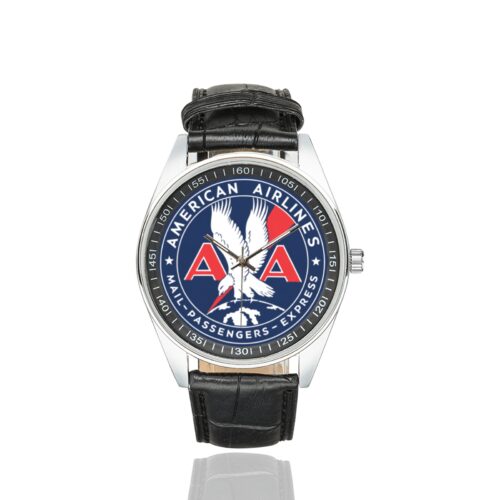 Alternative view of american airlines vintage 01 Men's Casual Leather Strap Watch(Model 211)